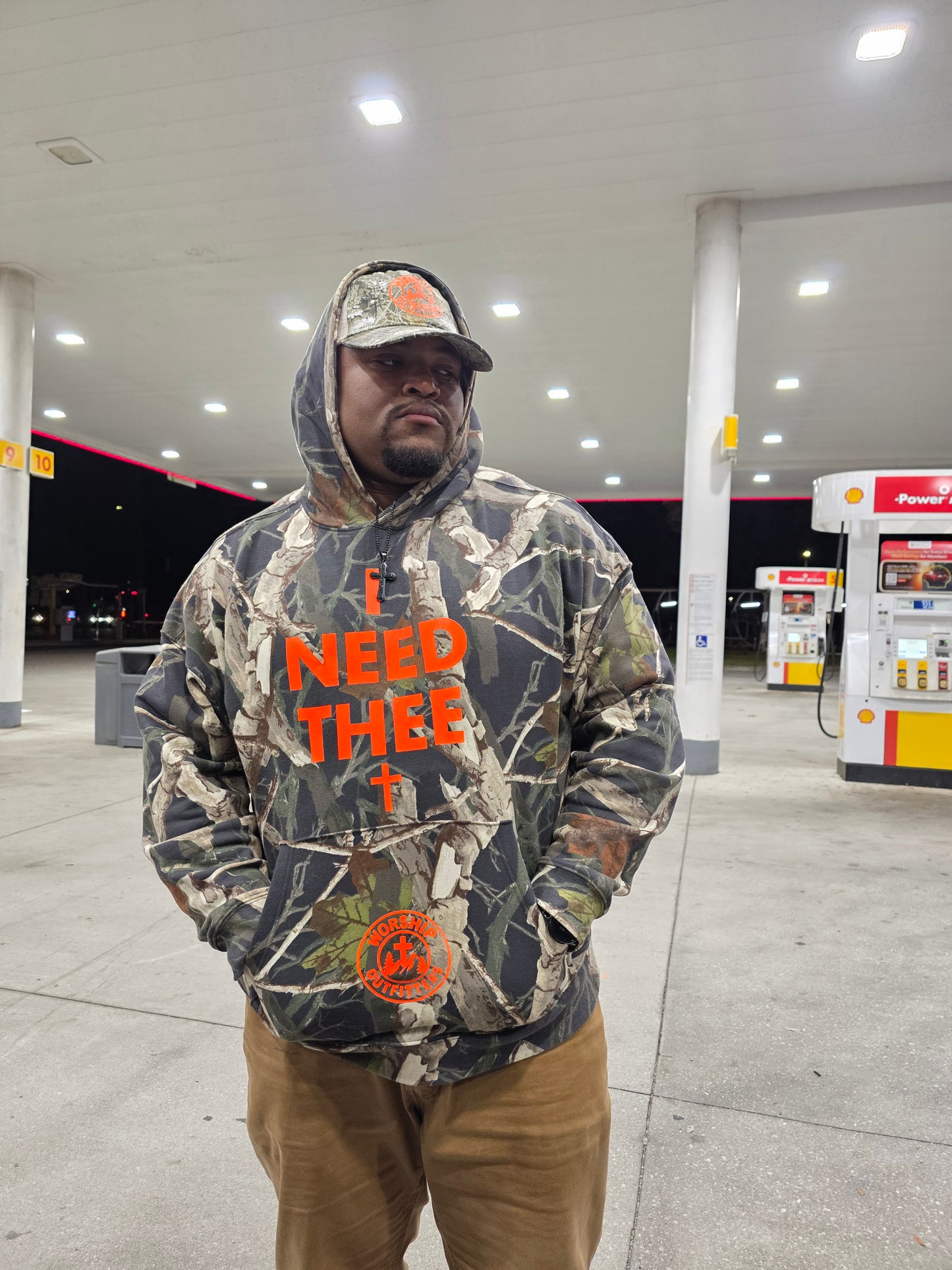 Worship Outfitters “I NEED THEE” Camo Hoodie